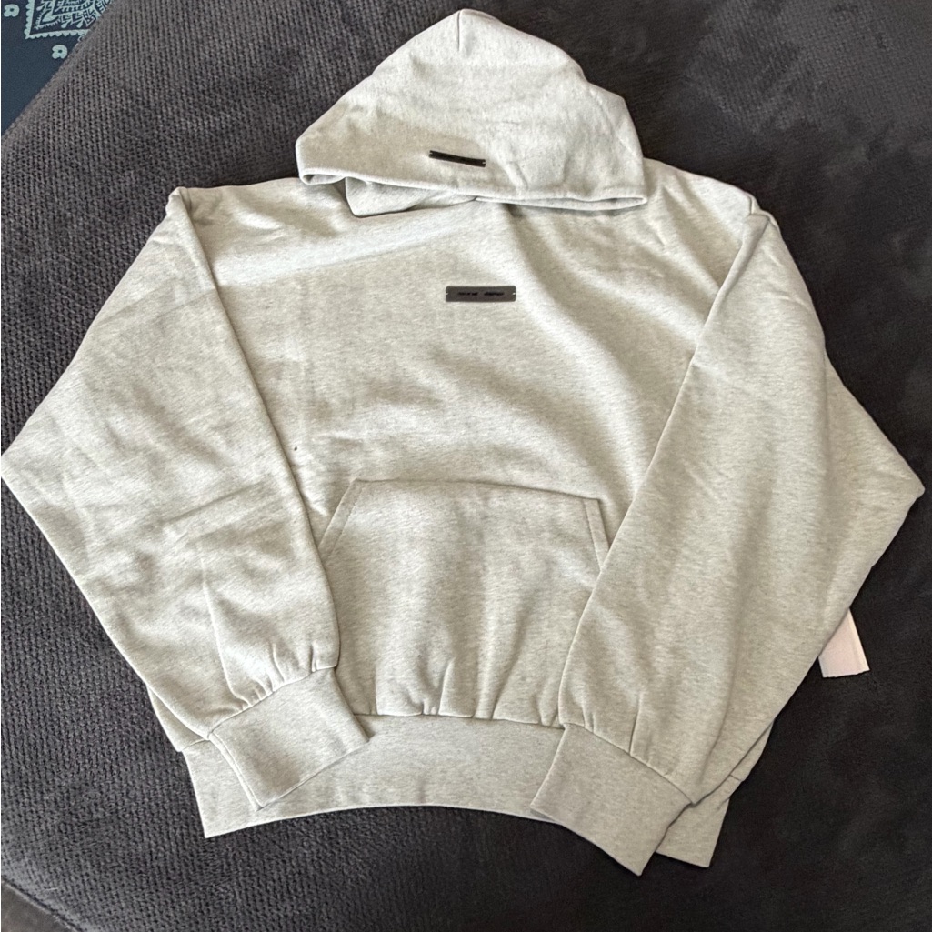 Fear Of God Essentials Heather Classic Fit Hoodie Size Med